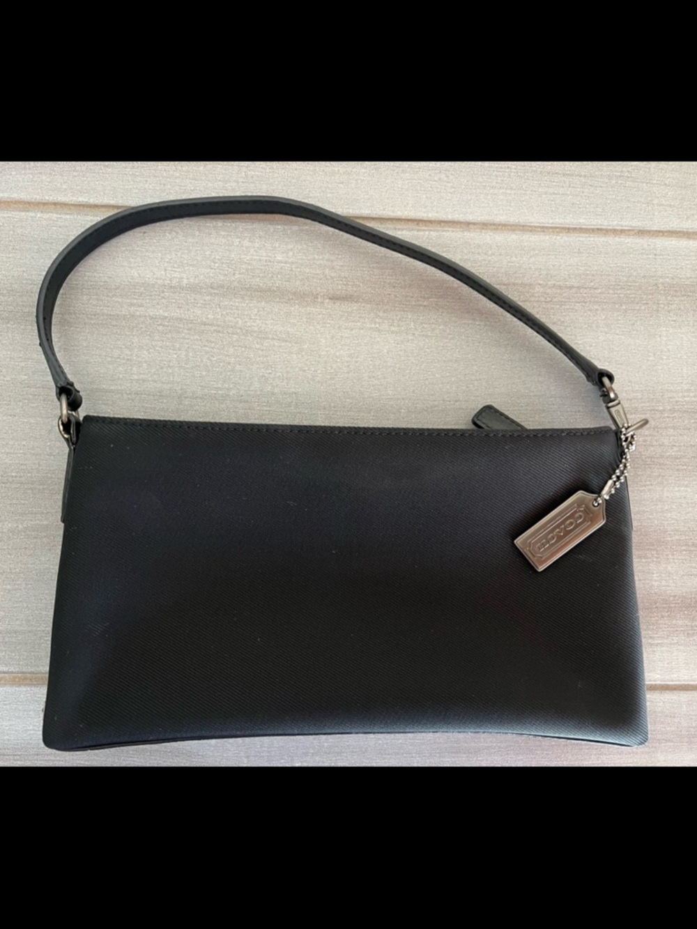 COACH New York Bag Mercer Zip Jet Black #7406 Fabric & Leather Box Classic